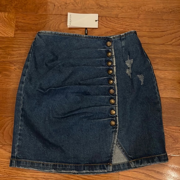 Retrofete Dresses & Skirts - NWT Retrofete Willa denim skirt